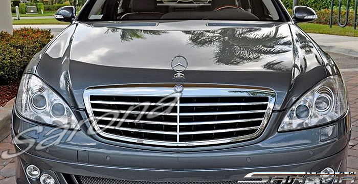 Custom Mercedes S Class  Sedan Hood (2007 - 2013) - $1090.00 (Part #MB-008-HD)